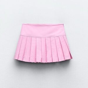 ZARA Pink Pleated Skort